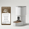 4L Smart Automatic Pet Feeder WiFi Enabled Intelligent Cat Dog Food Dispenser for Cats And Dogs with Button Control