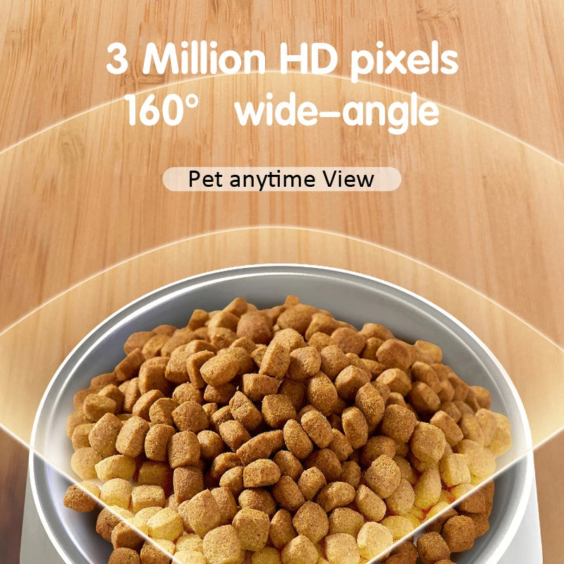 6L Smart Automatic Cat Feeder WiFi Pet Feeder with APP Control for  Feeding  Automatic Cat Food Dispenser Meals for Large Dog