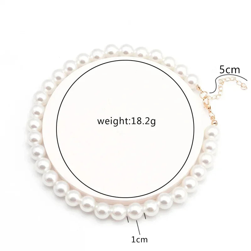 Cute Dog Collars Candy Colored Pearl Necklace Love Flower Beads Alloy Chain Link Adjustable Collar for Dog Cat Pet Supplies